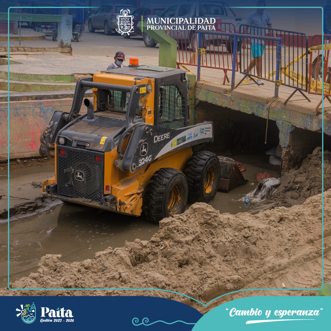 Municipalidad de Paita realiza Limpieza Permanente del jr. Zanjón, frente a Oleajes Anómalos 