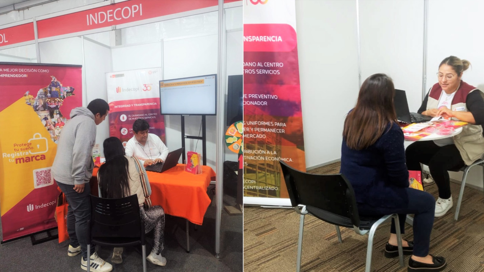 El Indecopi brinda asesorías y charlas a más de 500 empresarios pymes y emprendedores sobre la importancia del registro de sus marcas