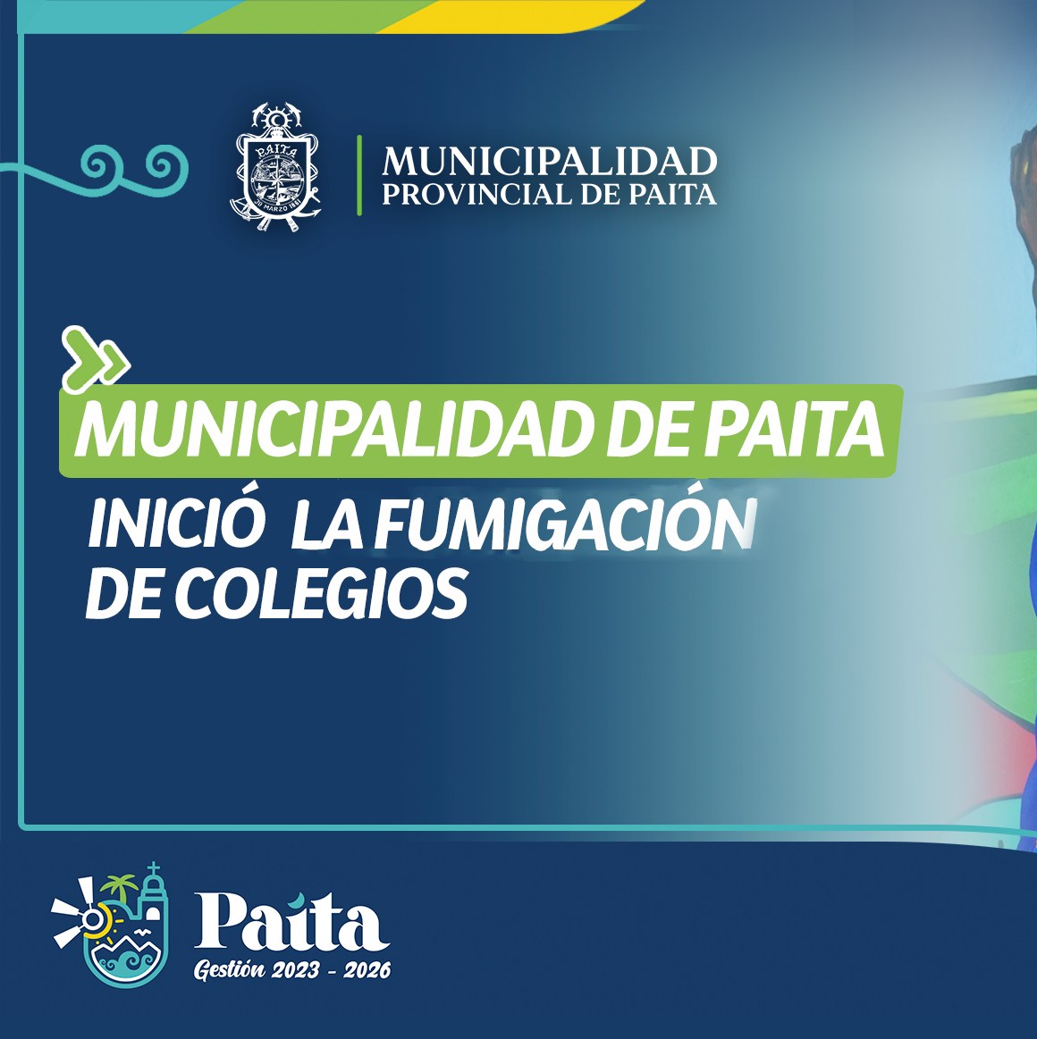 Inicio de Fumigacion de Colegios