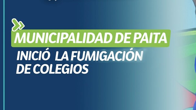 Inicio de Fumigacion de Colegios