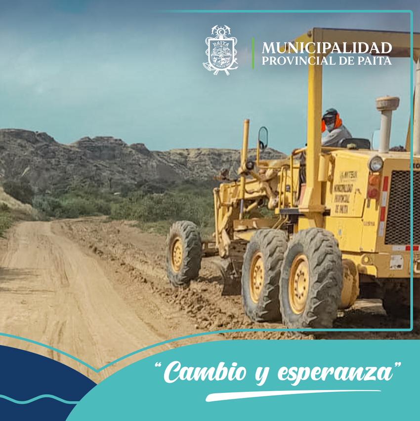 Municipalidad de Paita realizó Mantenimiento a calles y Vías de Tamarindo.