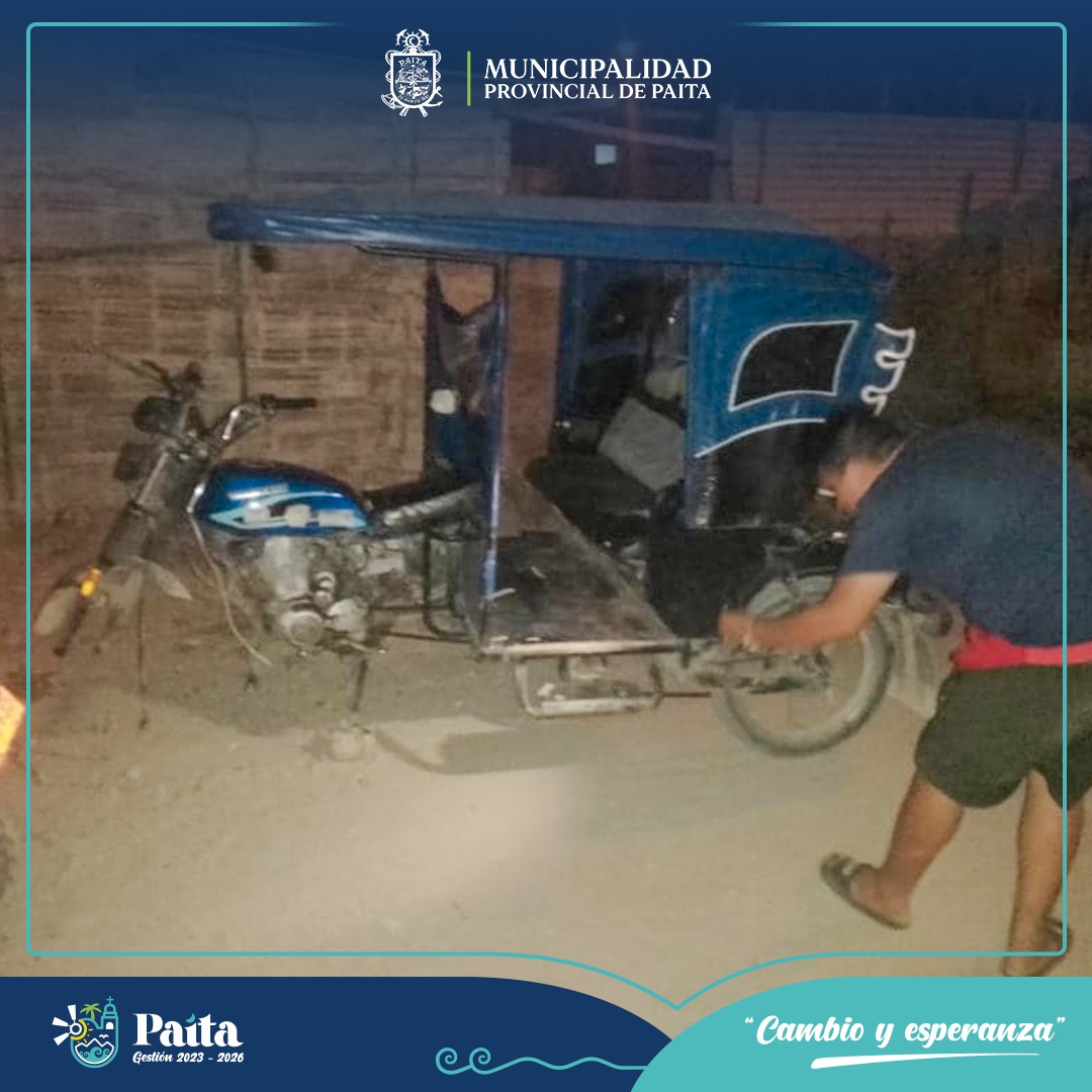 Gracias a la Rápida intervención de Serenazgo se encontró Mototaxi que había sido reportada Robada 