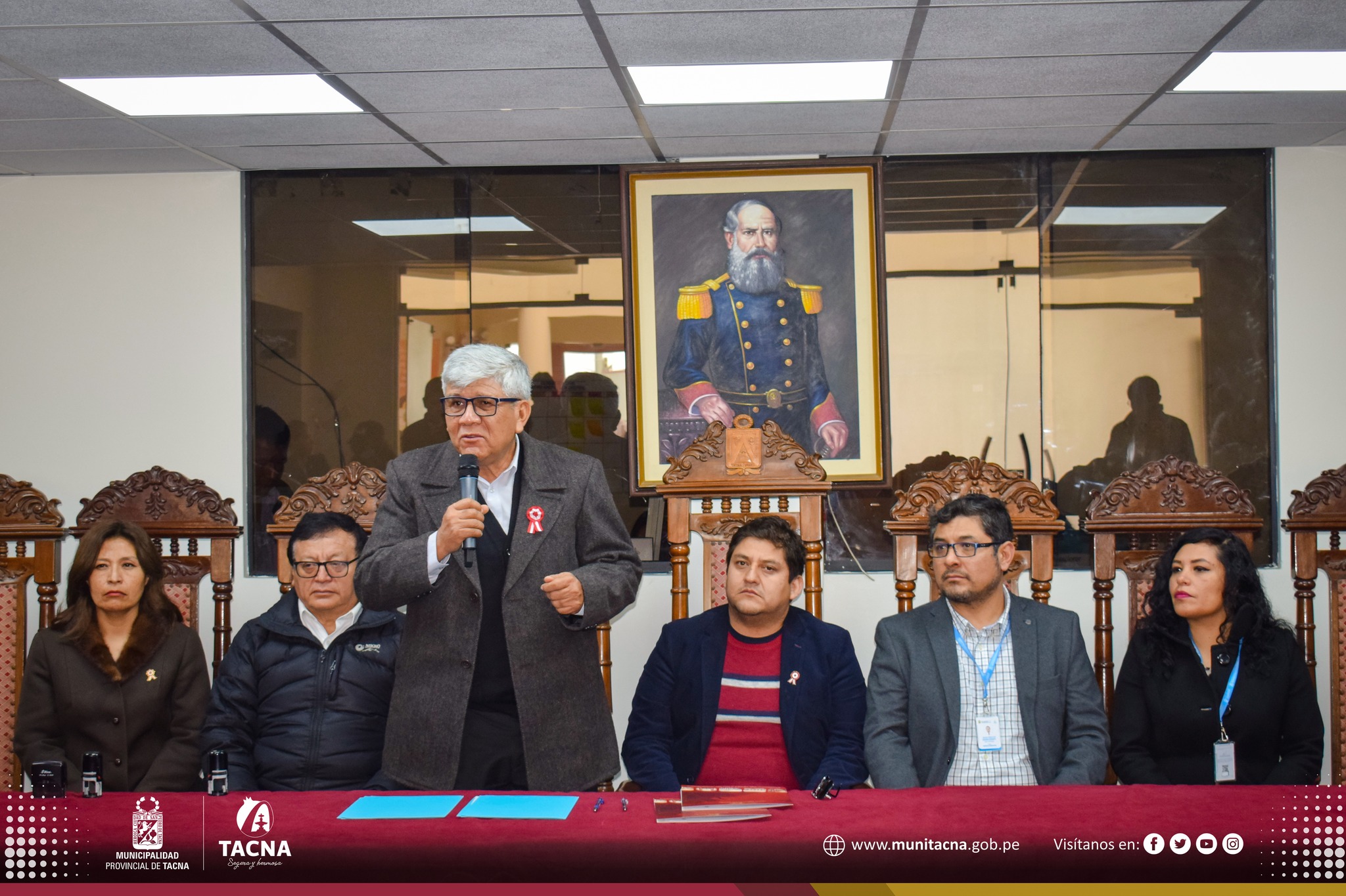 Alcalde de Tacna firma convenio con el Distrito de Gregorio Albarracín