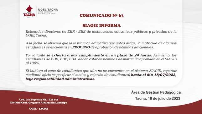 Archivo JPG de comunicado