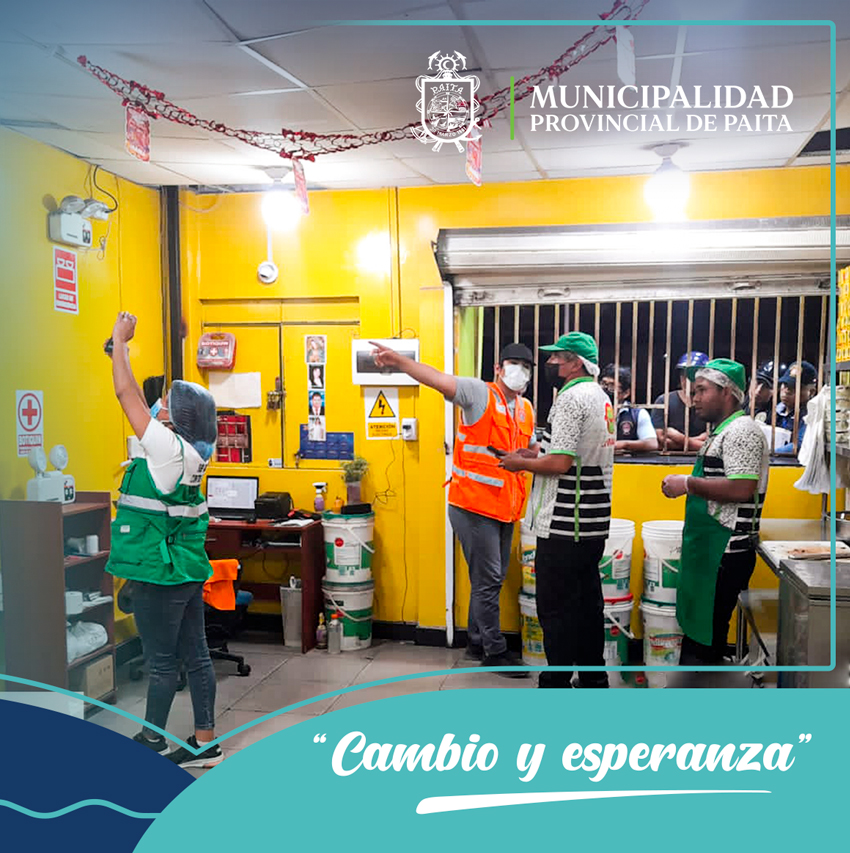 Municipalidad de Paita realizó operativo inopinado en cuatro pollerías