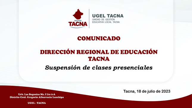 Archivo JPG de comunicado