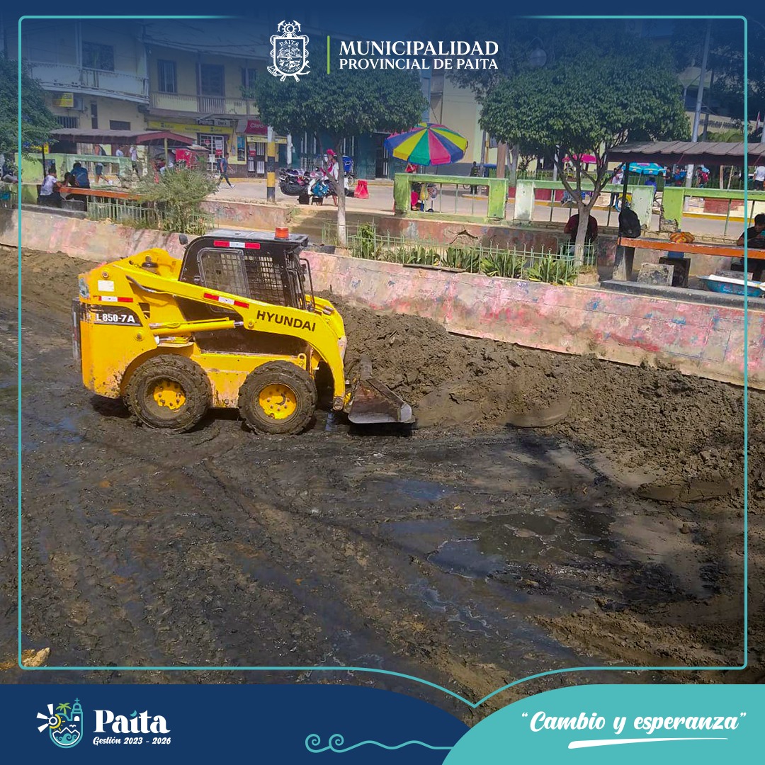Municipalidad de Paita realiza limpieza de arena acumulada