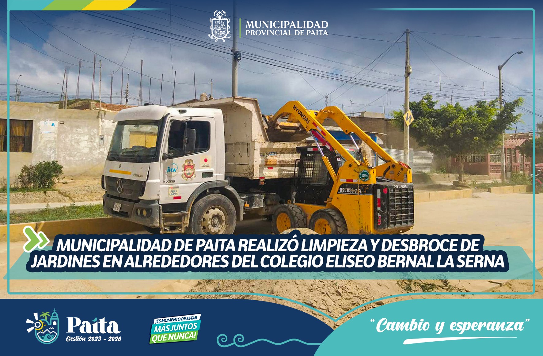 Municipalidad de Paita realizó limpieza y desbroce