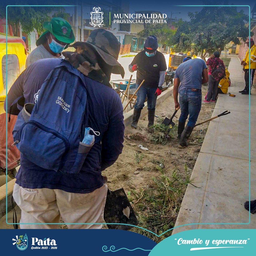 Municipalidad de Paita realizó limpieza y desbroce