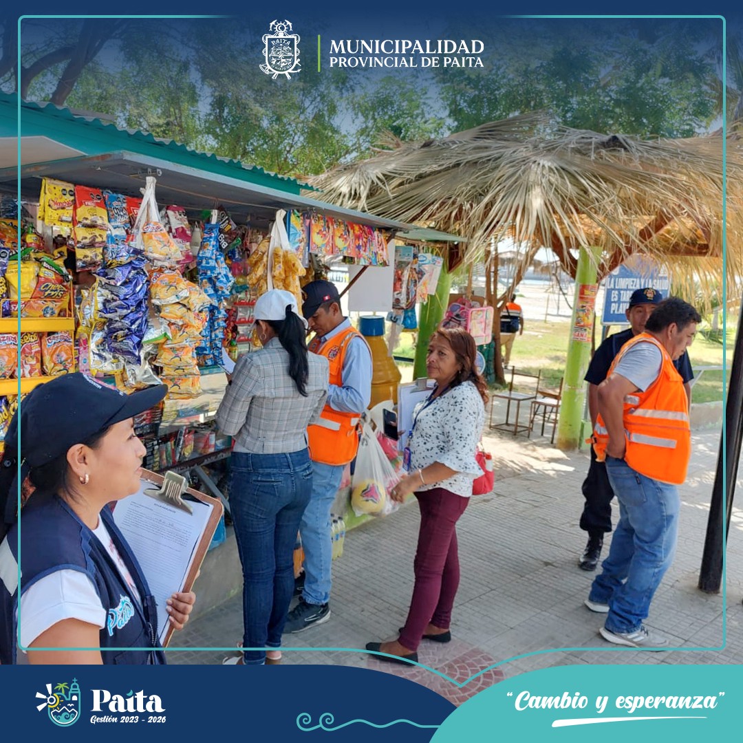 Municipalidad de Paita trabaja para Liberar y Ordenar la vía Pública del Comercio Informal