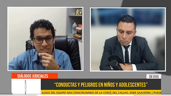Psicólogo del Equipo Multidisciplinario de la Corte del Callao, Eder Saavedra Abad, informó que 75% de personas atendidas son menores de edad
