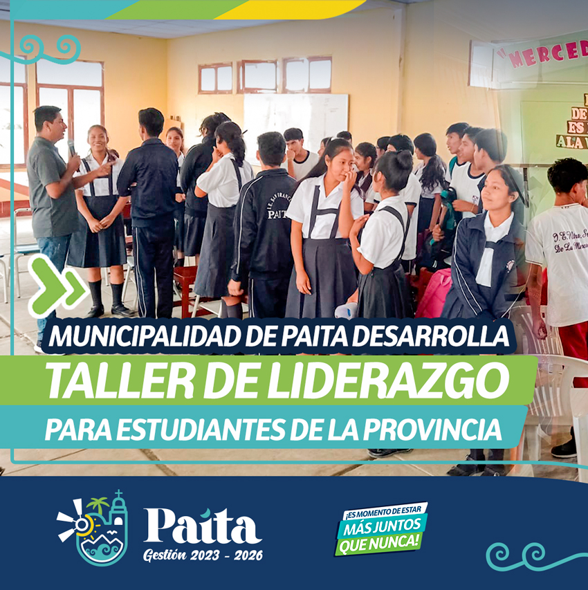 Municipalidad de Paita desarrolla taller de liderazgo