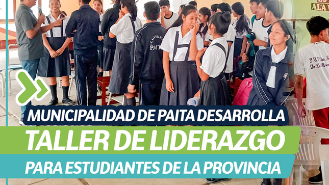 Municipalidad de Paita desarrolla taller de liderazgo