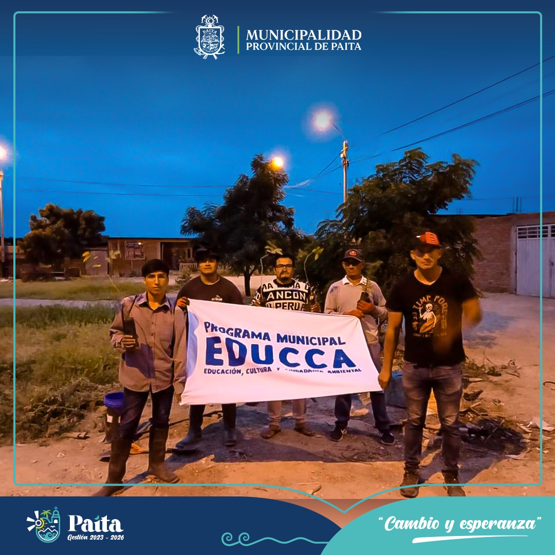 Municipalidad de Paita sembró más de 100 plantones
