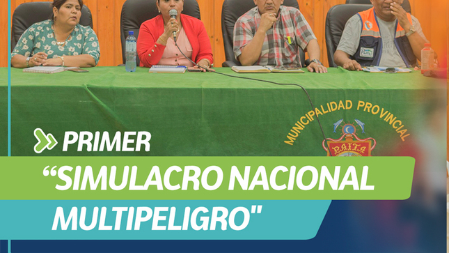 Primer “Simulacro Nacional Multipeligro" 