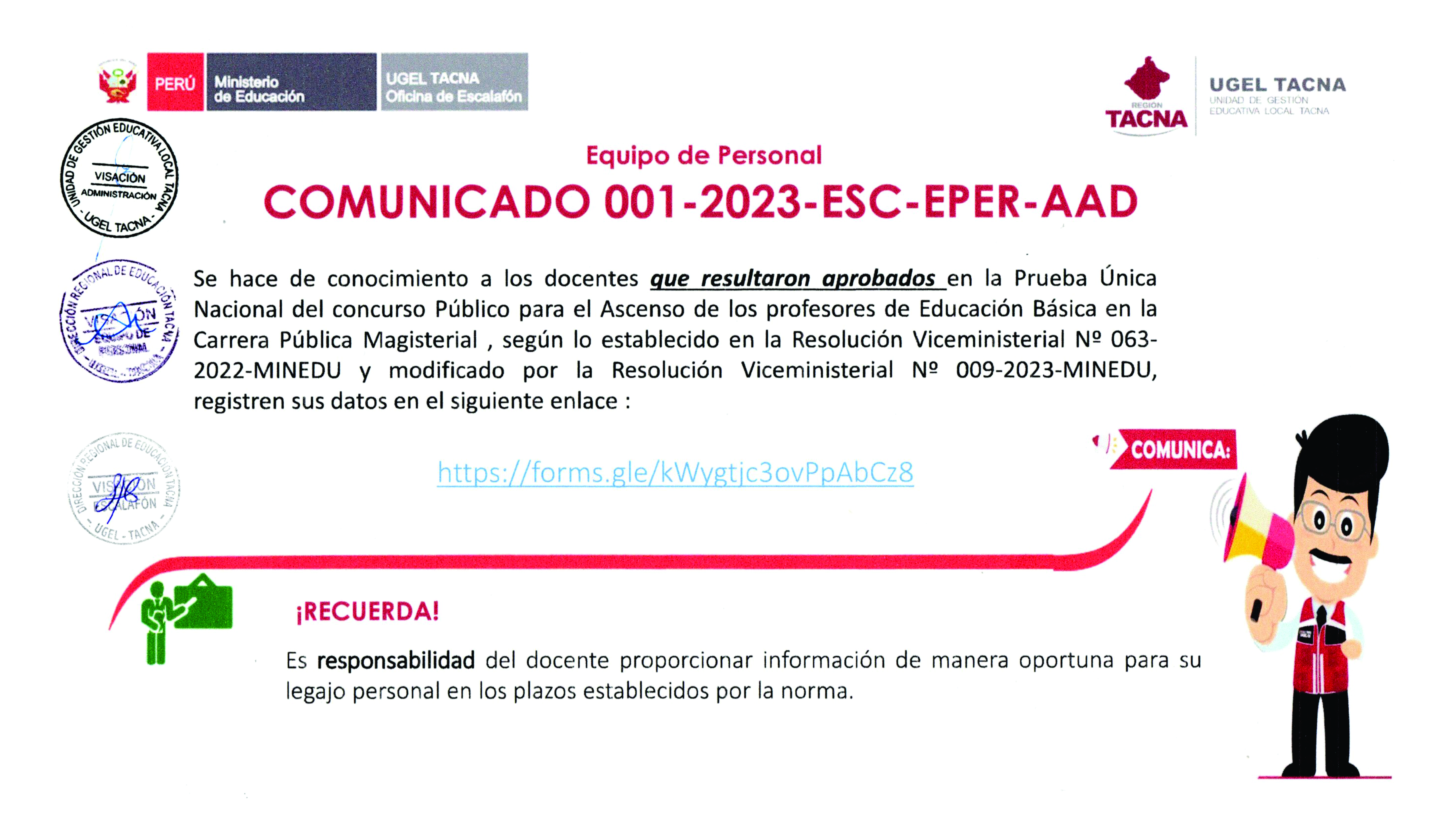 Archivo JPG de comuicado