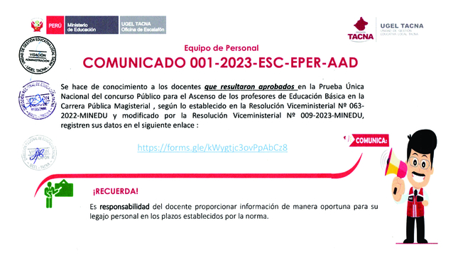 Archivo JPG de comuicado