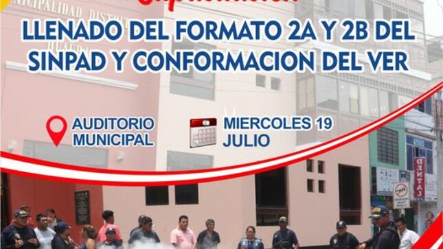 INDECI Y MUNICIPALIDAD DE HUAURA REALIZARAN CAPACITACIÓN PARA LA CONFORMACIÓN DEL VOLUNTARIADO EN EMERGENCIA Y REHABILITACIÓN.