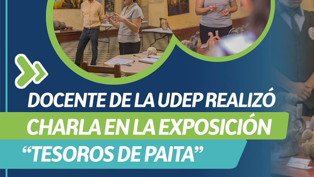 Docente de la udep realizó charla en la exposición