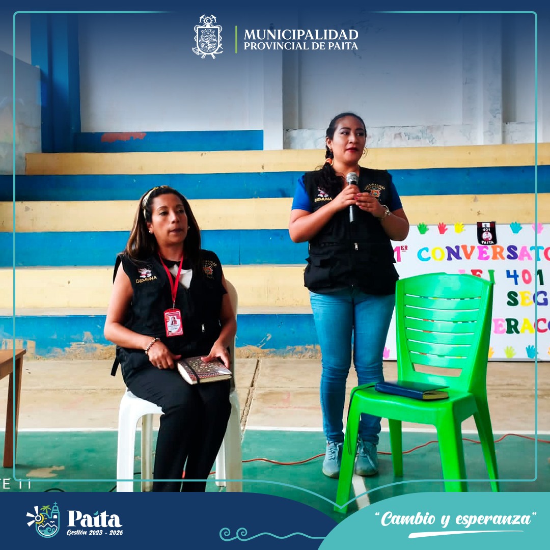 Demuna de la Municipalidad de Paita impartió “Escuelas de Familia”
