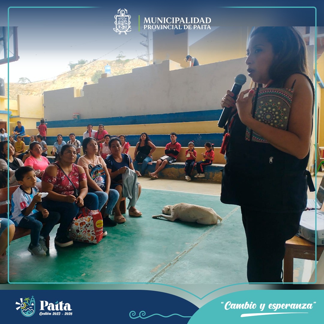 Demuna de la Municipalidad de Paita impartió “Escuelas de Familia”