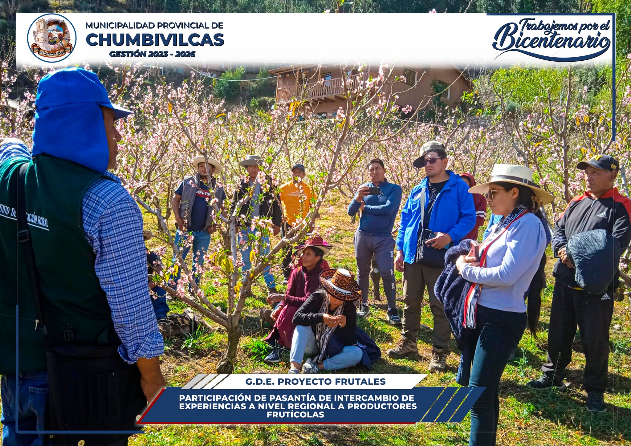 Productores frutícolas de Chumbivilcas participan de pasantía en la región del Cusco
