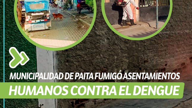 Municipalidad de Paita fumigó Asentamientos Humanos
