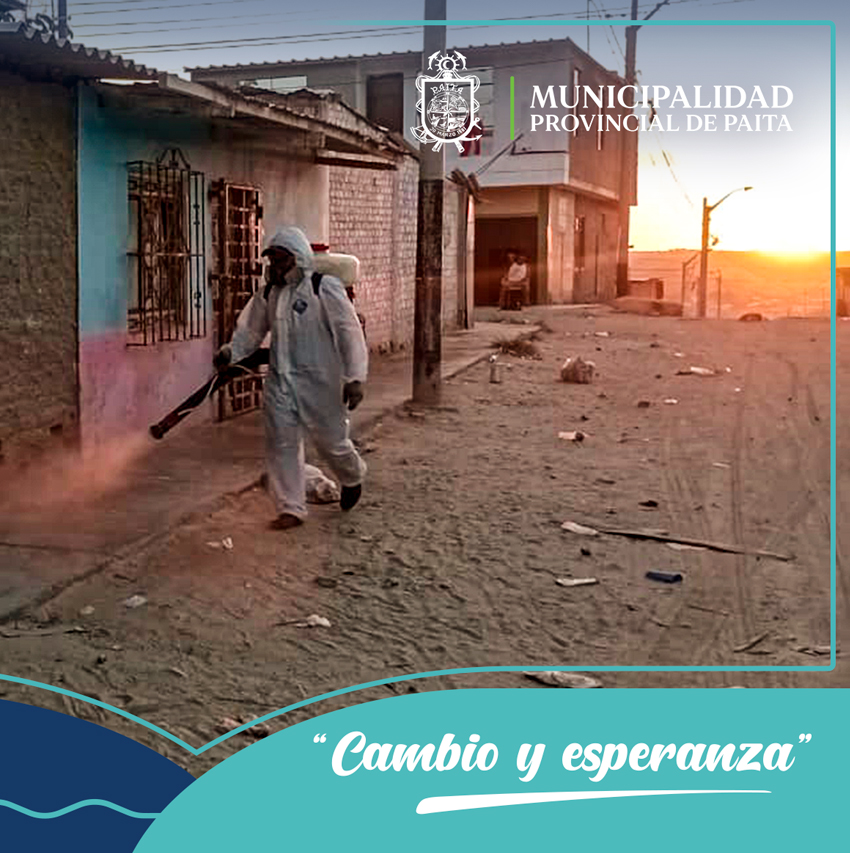 Municipalidad de Paita fumigó Asentamientos Humanos