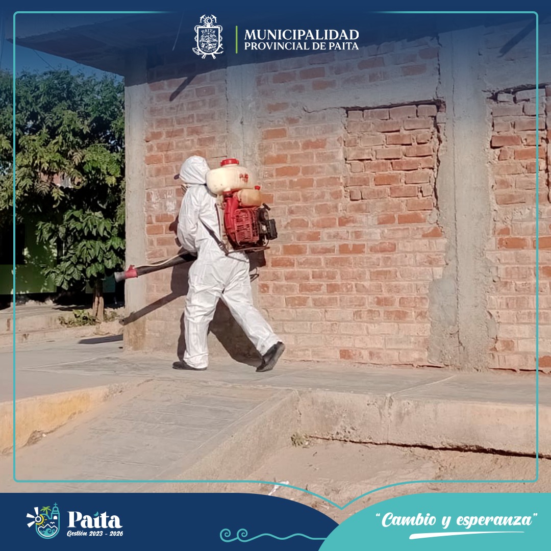 Municipalidad de Paita fumigó Asentamientos Humanos