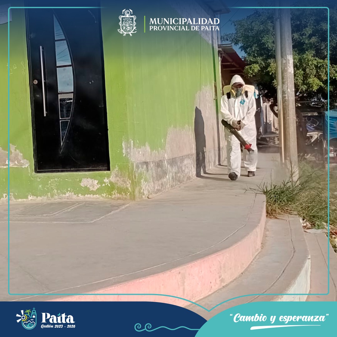 Municipalidad de Paita fumigó Asentamientos Humanos
