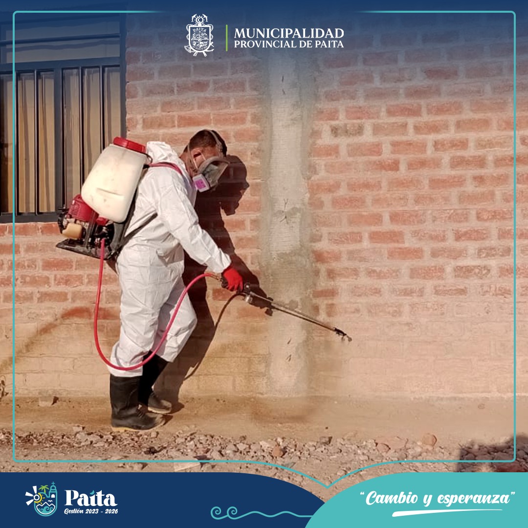 Municipalidad de Paita fumigó Asentamientos Humanos