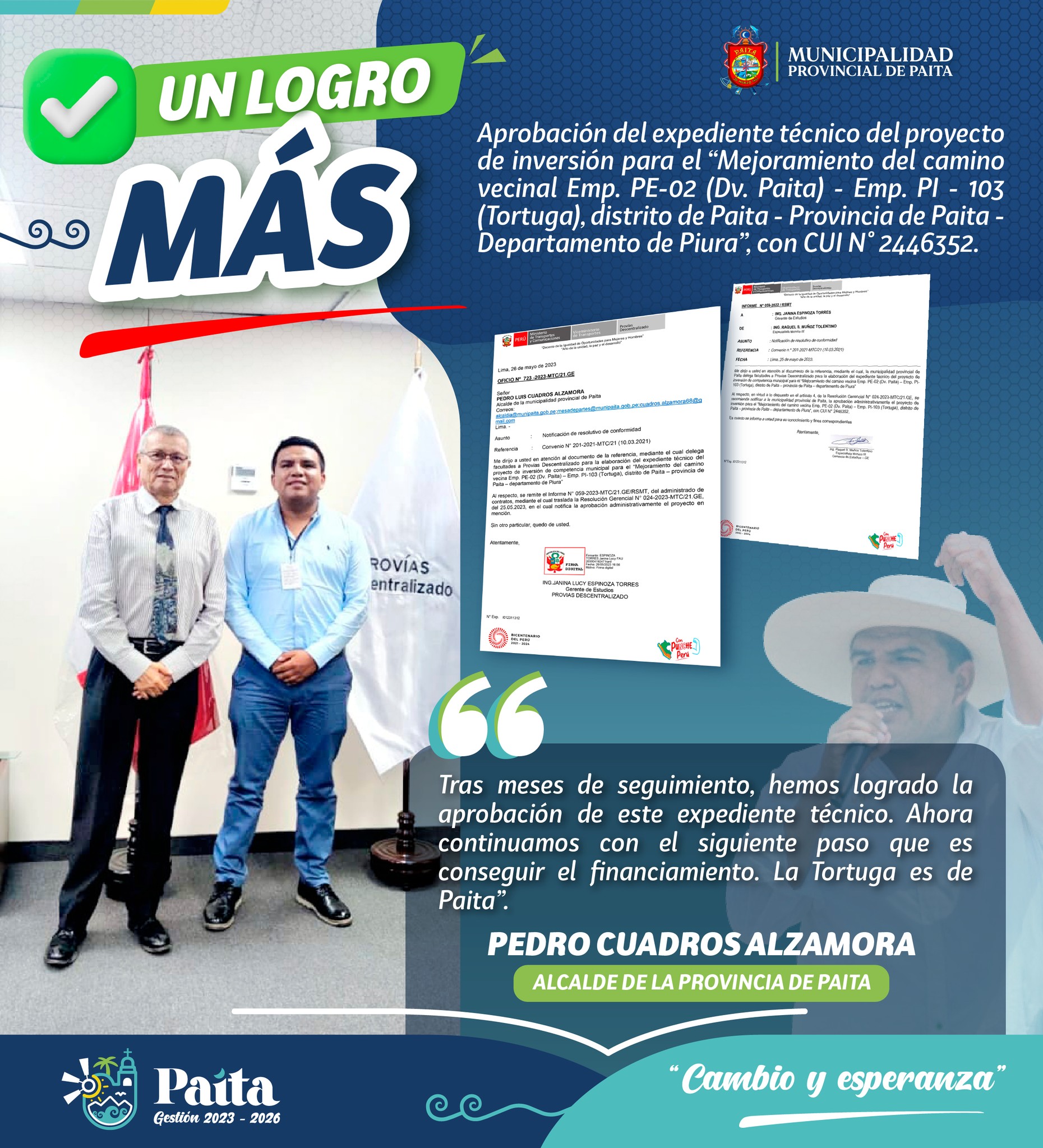 ¡Alcalde Pedro lo logró una vez más!