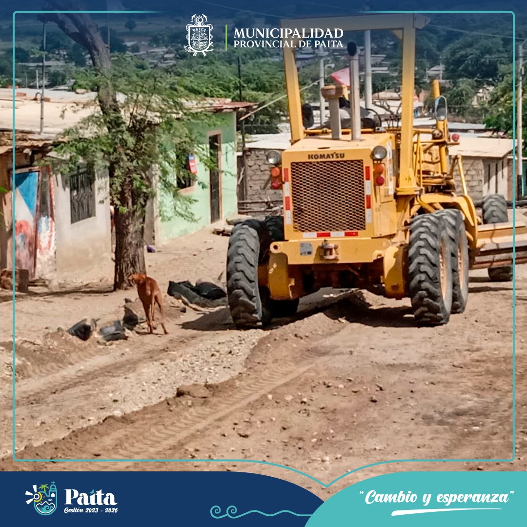 Municipalidad de Paita realizó el mantenimiento a calles