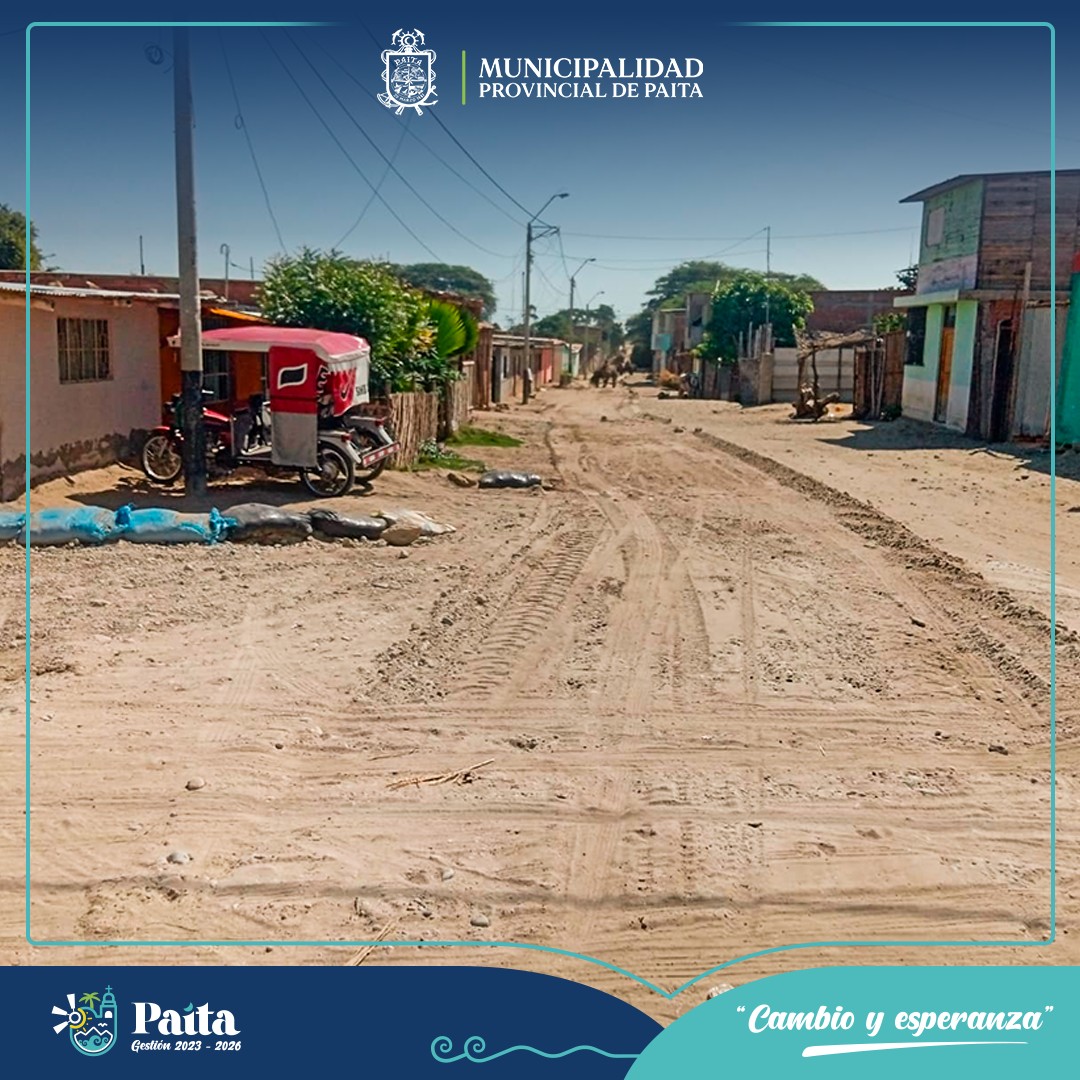 Municipalidad de Paita realizó el mantenimiento a calles