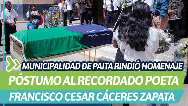 Municipalidad de Paita rindió homenaje póstumo