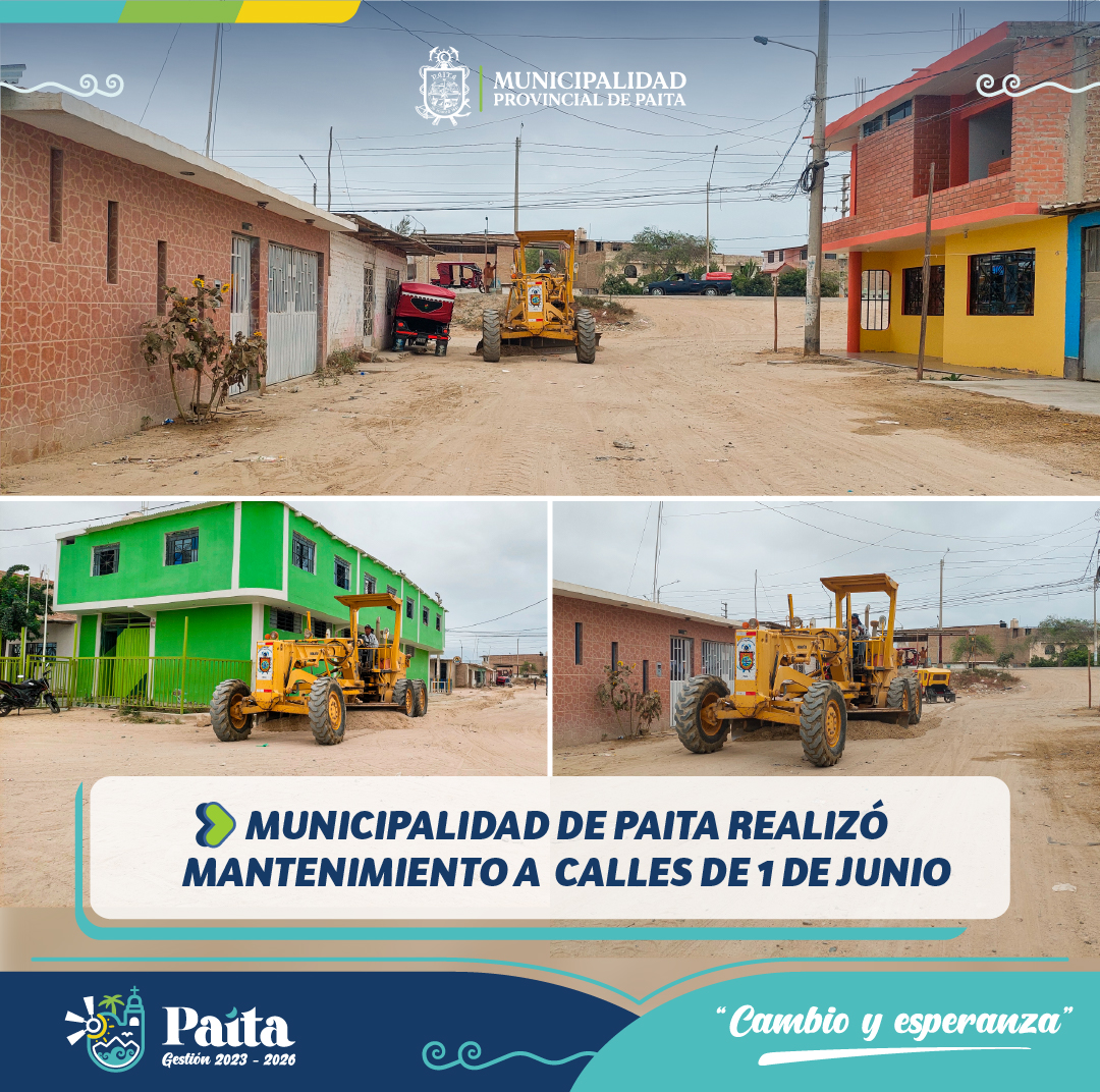 Municipalidad de Paita realizó mantenimiento