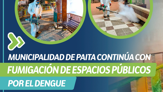 Municipalidad de Paita continúa con fumigación