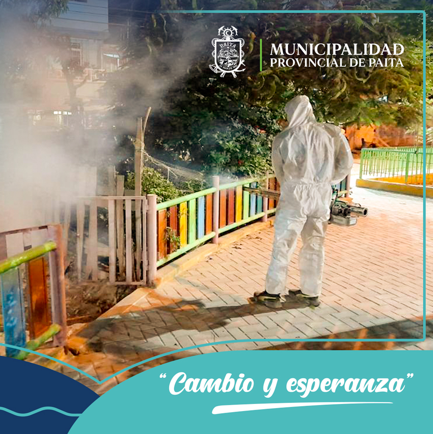 Municipalidad de Paita continúa con fumigación