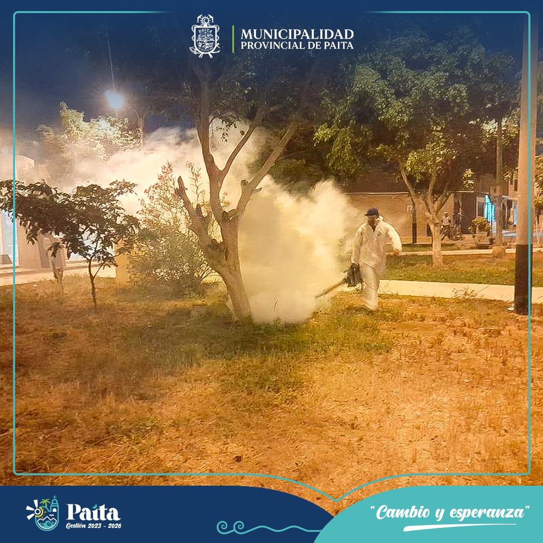 Municipalidad de Paita continúa con fumigación