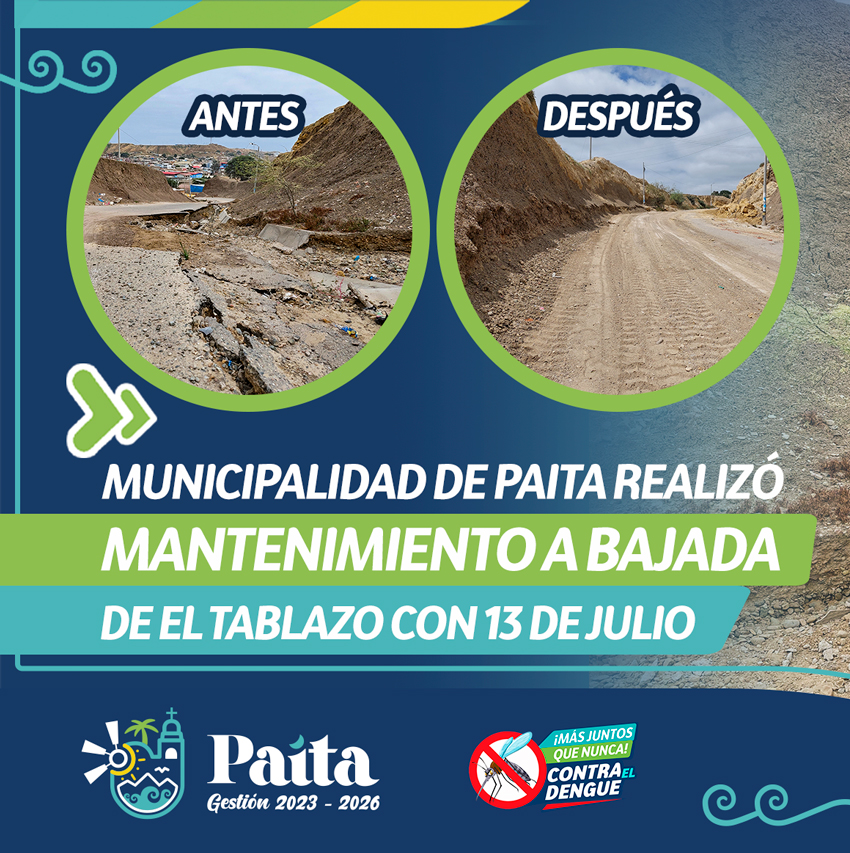 Municipalidad de Paita realizó mantenimiento