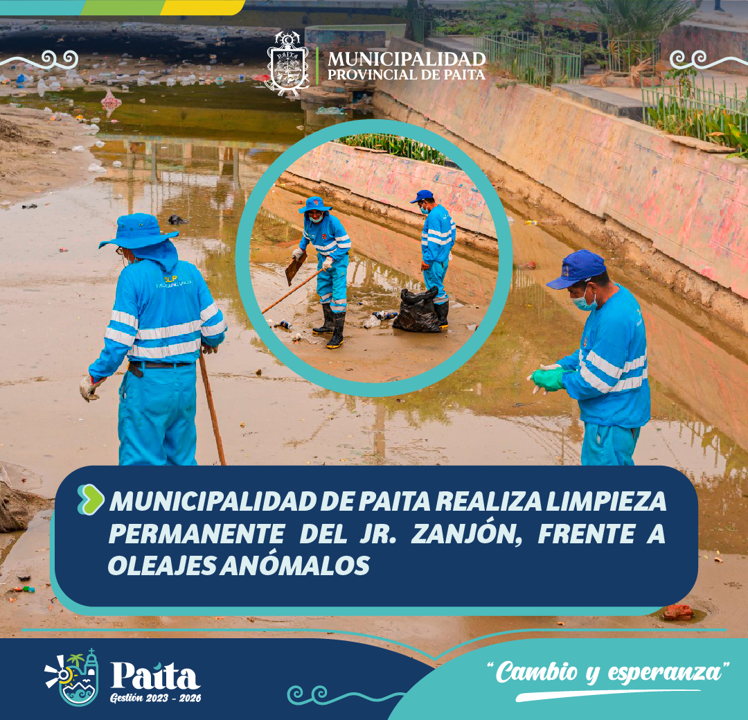 Municipalidad de Paita realiza limpieza permanente