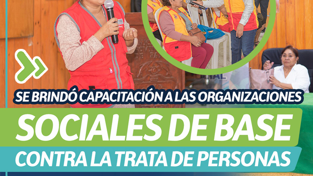 Se brindó capacitación a las organizaciones sociales de base