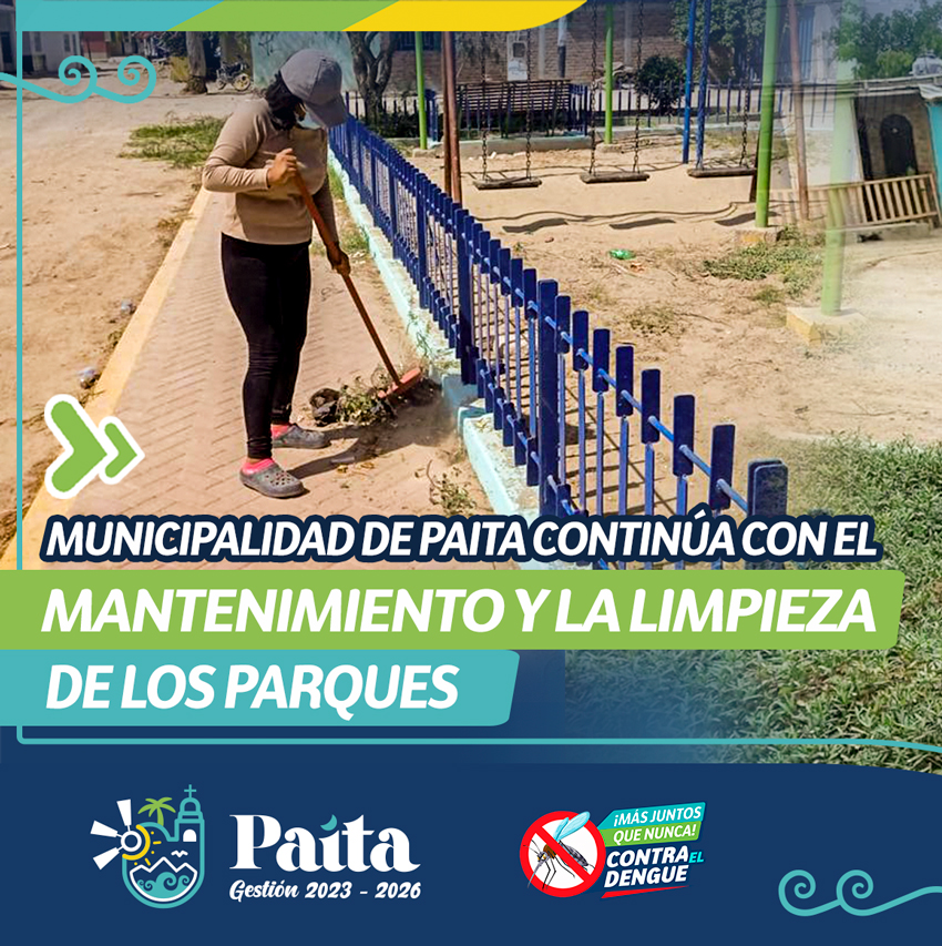 Municipalidad de Paita continúa con el mantenimiento