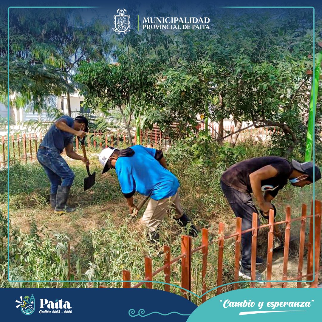 Municipalidad de Paita continúa con el mantenimiento