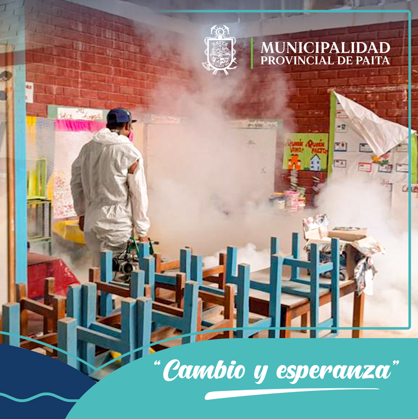Municipalidad de Paita fumigó 66 instituciones