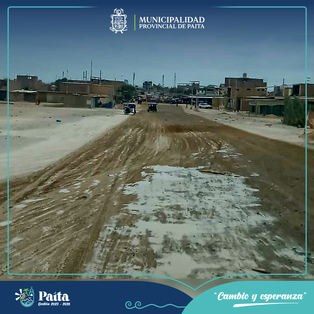 Municipalidad de Paita Realizó Regado de Calles en Marco Jara
