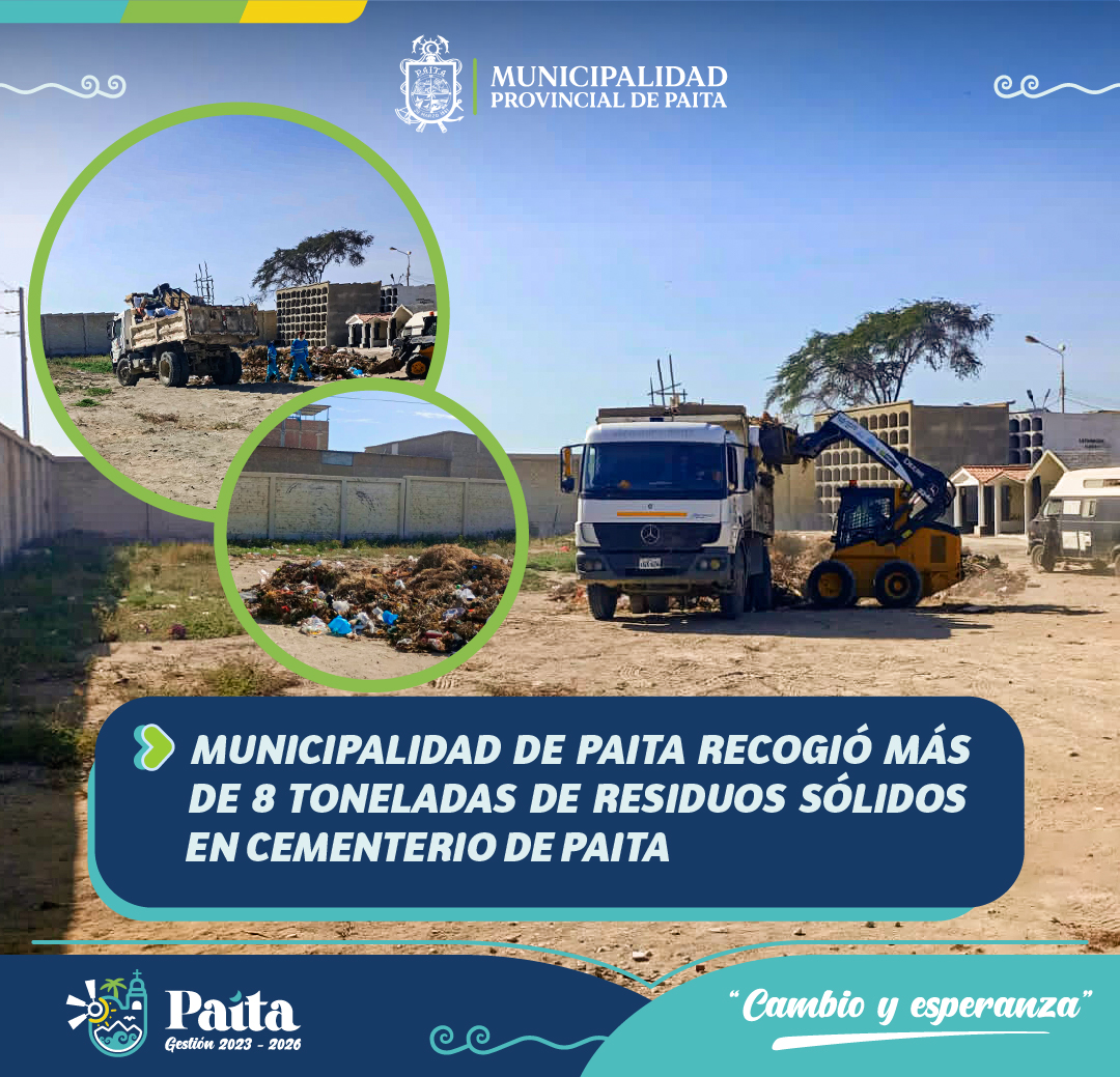 Municipalidad de Paita recogió más de 8 toneladas