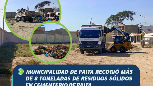 Municipalidad de Paita recogió más de 8 toneladas