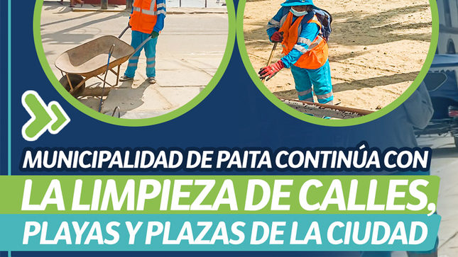 Municipalidad de Paita continúa con la limpieza