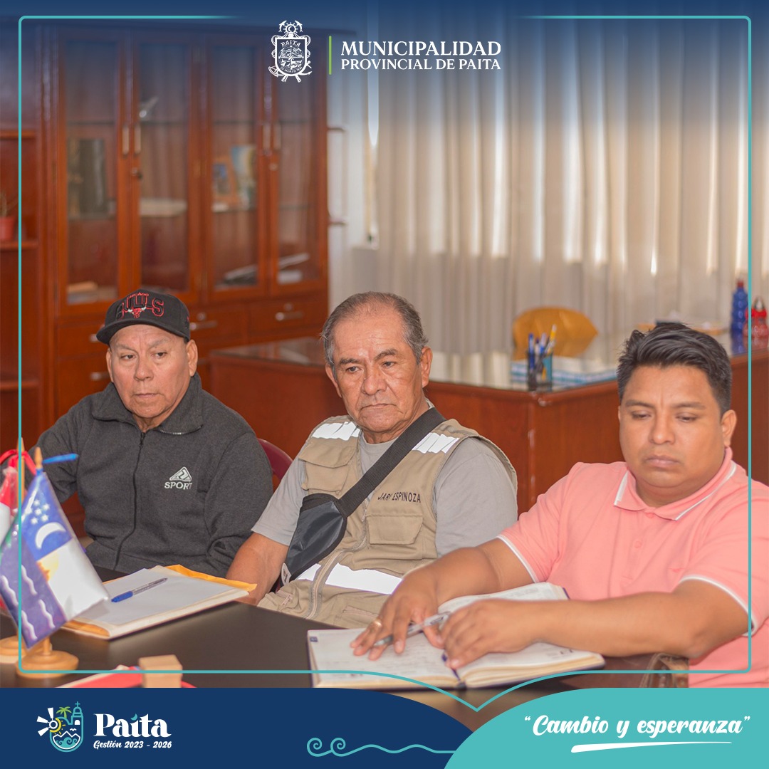 Municipalidad de Paita realizó la primera reunión